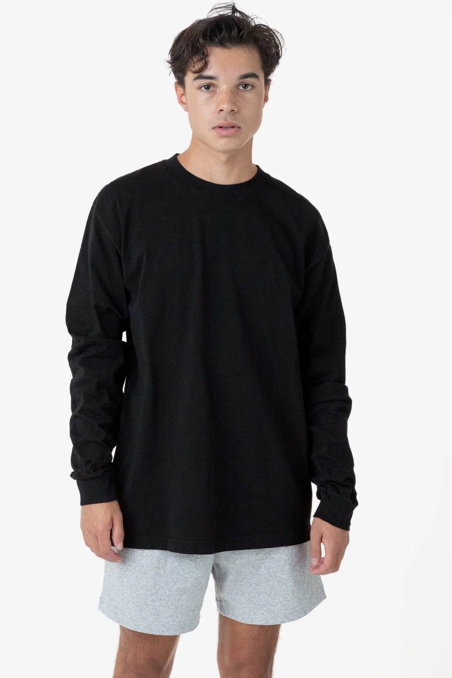 Los Angeles Apparel - 1807GD-B - 6.5oz Long Sleeve Garment Dye Crew Neck T-Shirt (More colors)