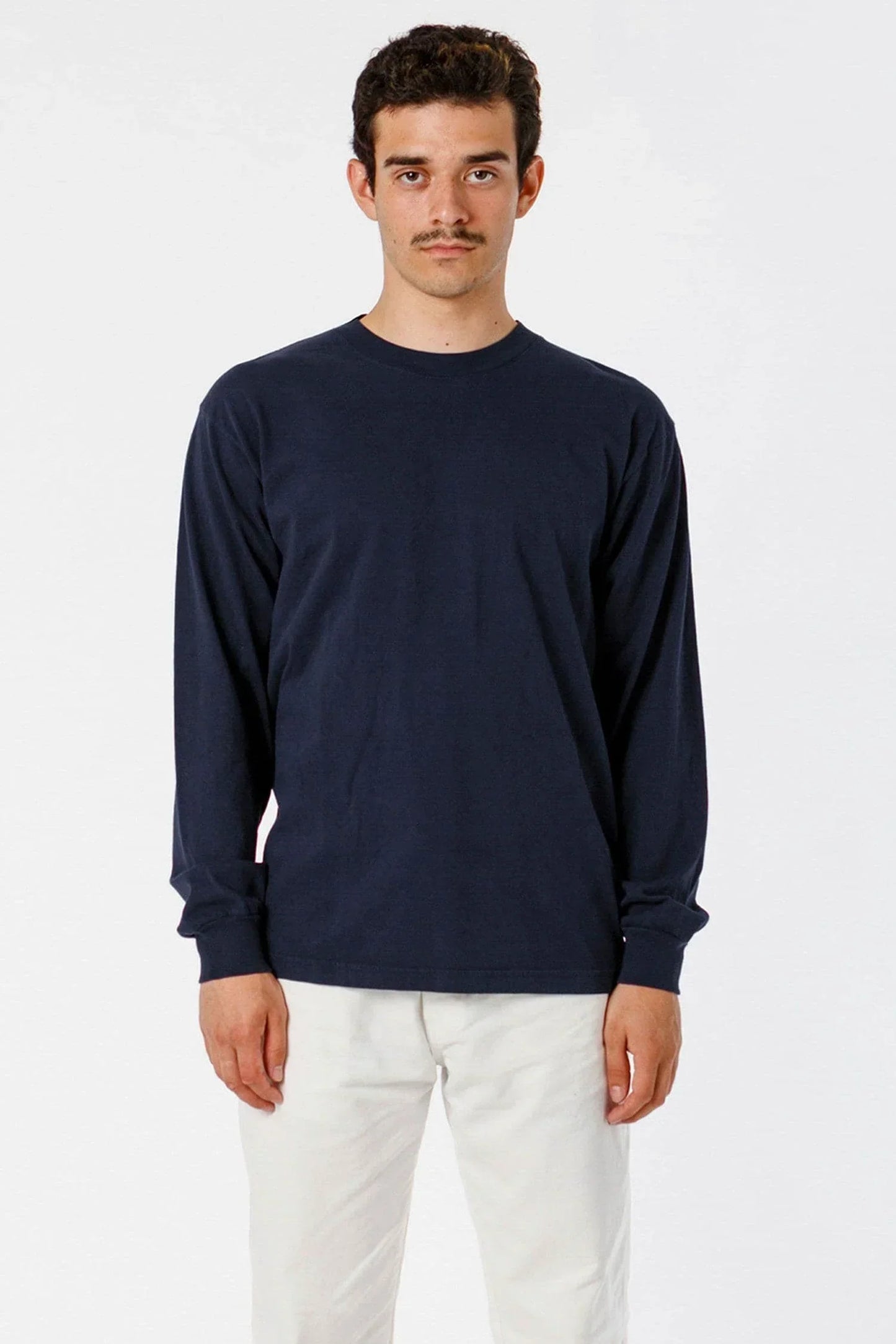 Los Angeles Apparel - 1807GD-B - 6.5oz Long Sleeve Garment Dye Crew Neck T-Shirt (More colors)