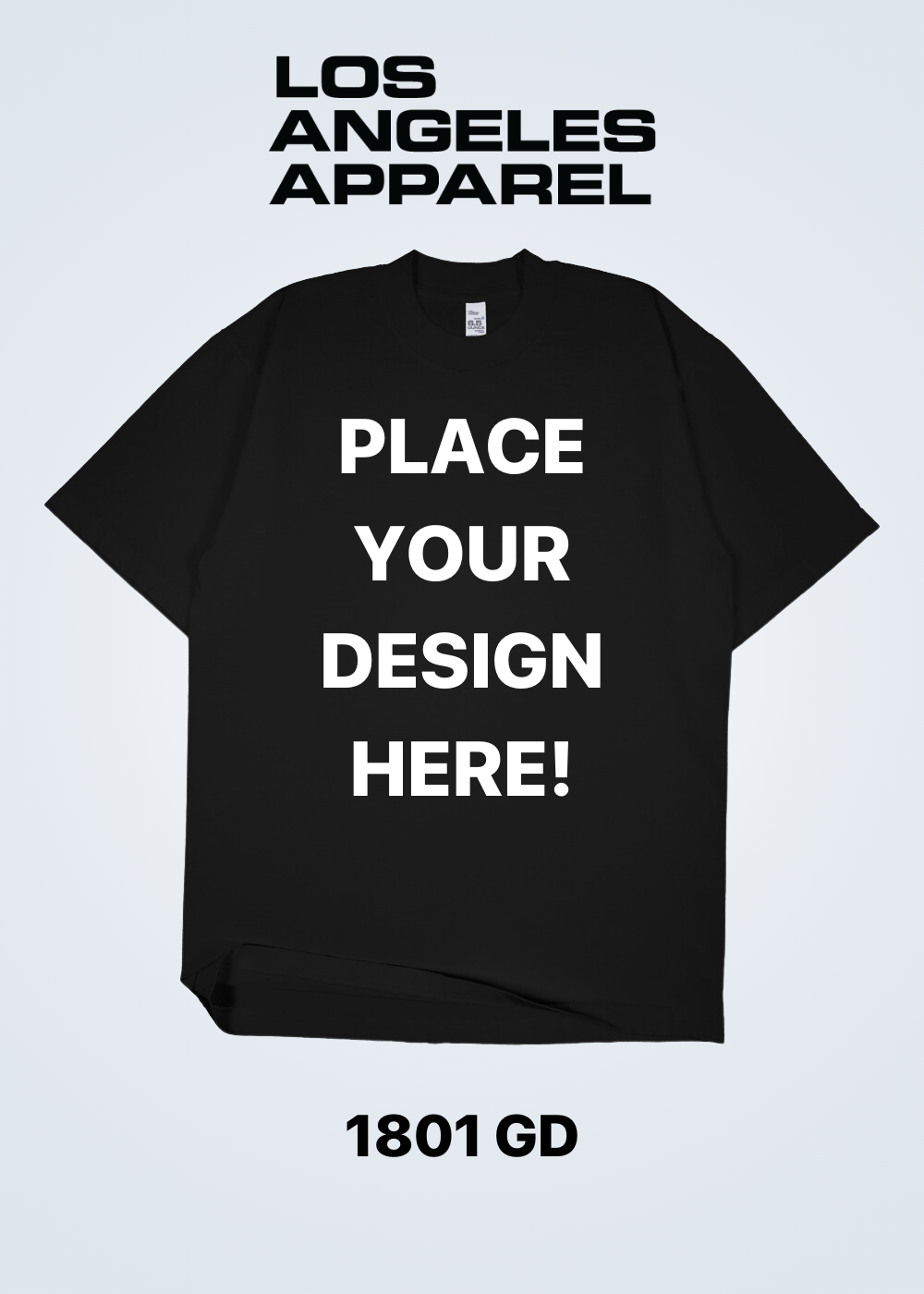 Los Angeles Apparel - 1801GD-A Garment Dyed T-Shirt (Heavy weight)