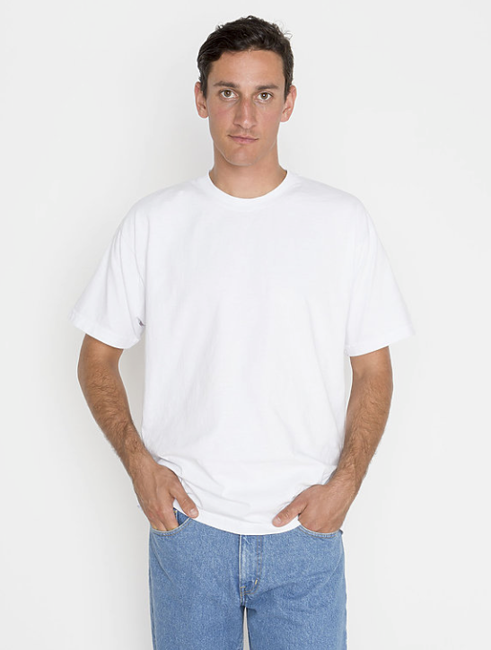 Los Angeles Apparel - 1801GD-A Garment Dyed T-Shirt (Heavy weight)