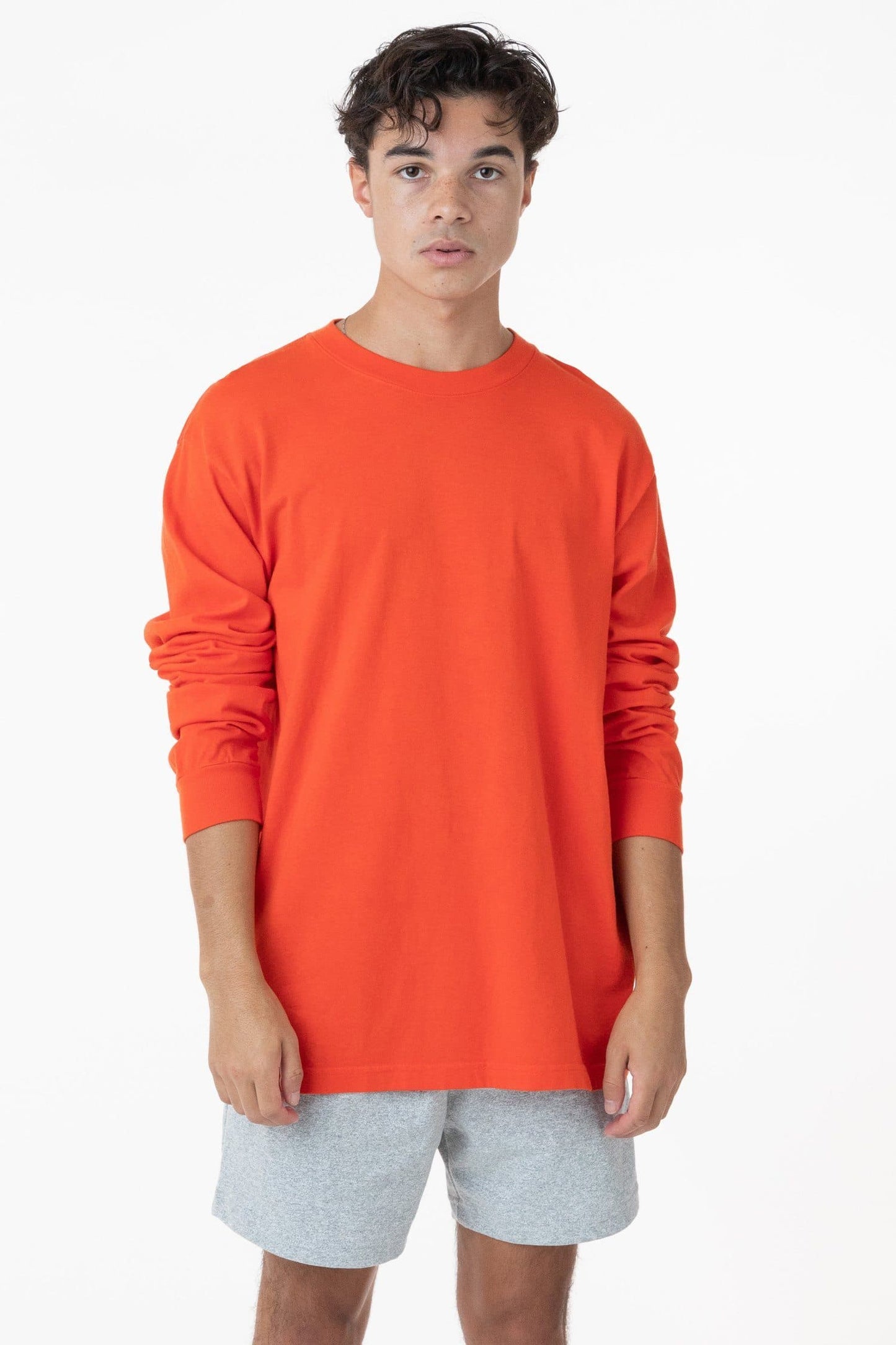 Los Angeles Apparel - 1807GD-B - 6.5oz Long Sleeve Garment Dye Crew Neck T-Shirt (More colors)