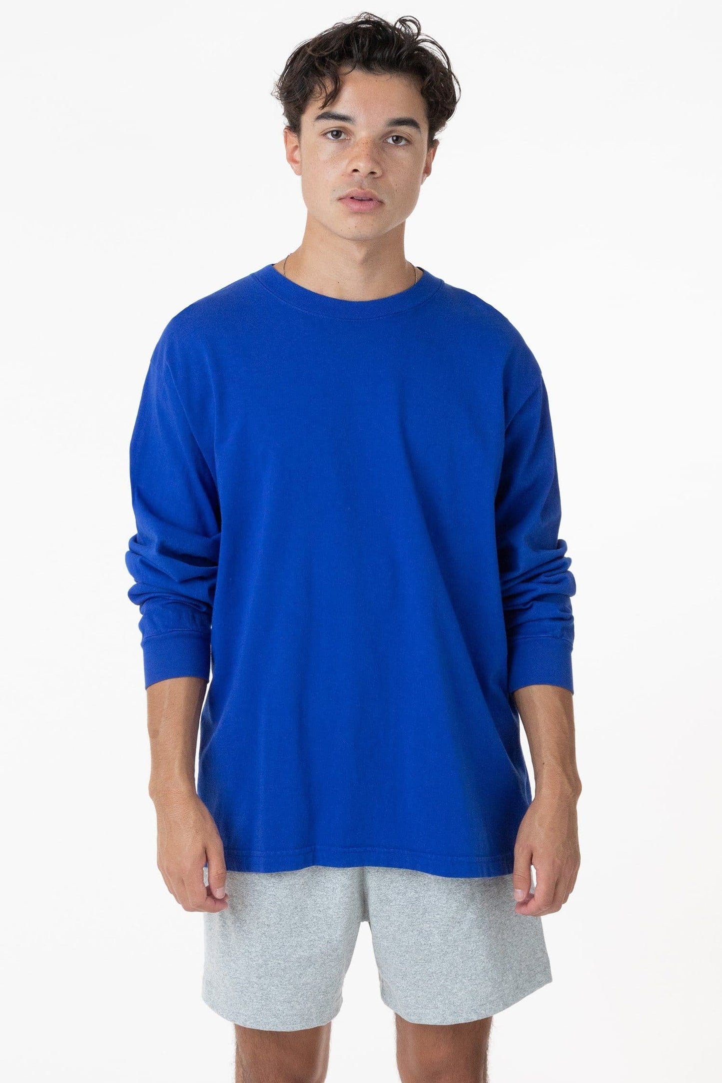 Los Angeles Apparel - 1807GD-B - 6.5oz Long Sleeve Garment Dye Crew Neck T-Shirt (More colors)