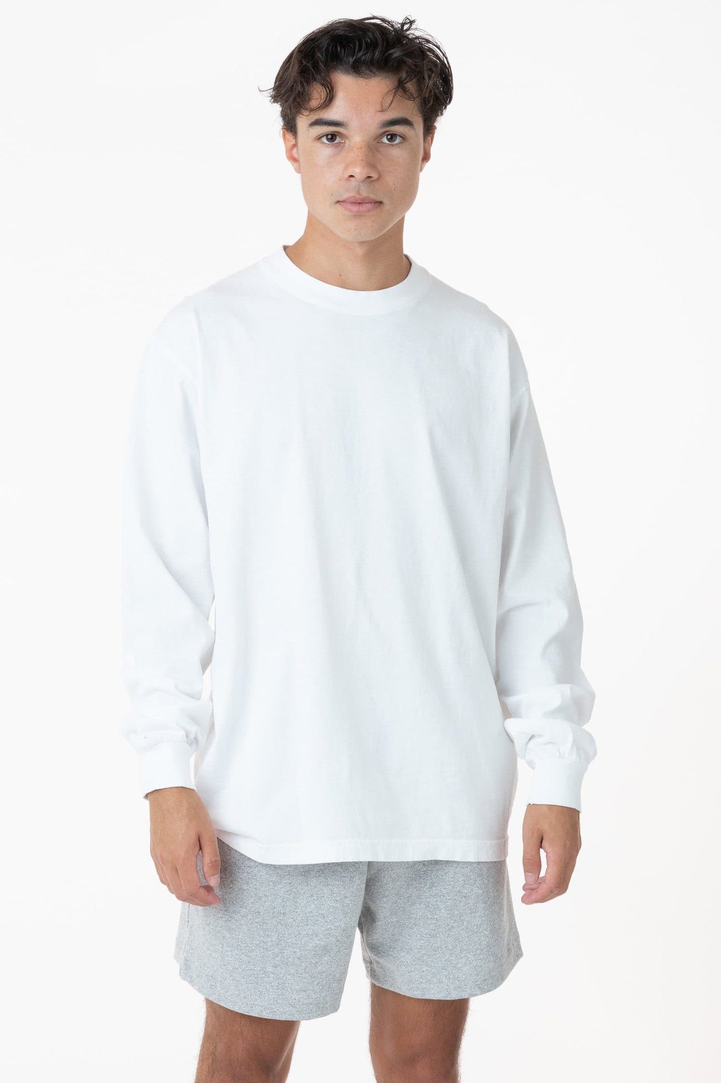 Los Angeles Apparel - 1807GD-B - 6.5oz Long Sleeve Garment Dye Crew Neck T-Shirt (More colors)